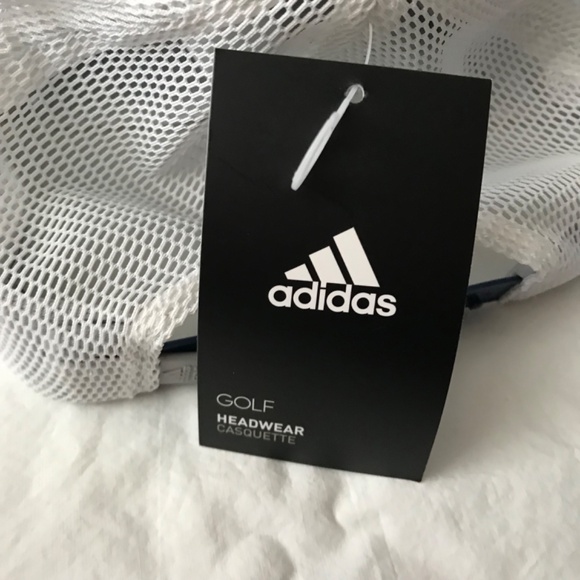 NWT Adidas Baseball Cap Mesh Back Hat Dark Navy Blue Grey White Athletic Unisex - Picture 9 of 15